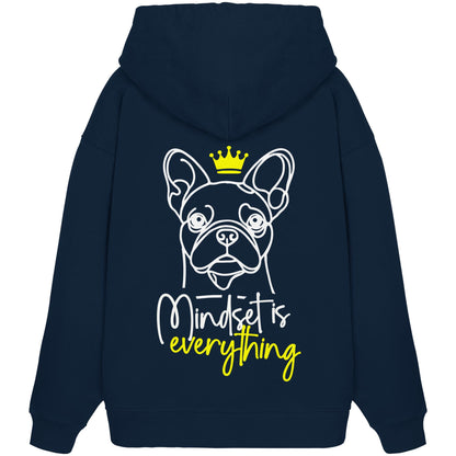 Französische Bulldogge - Mindset is everything - Organic Oversize Hoodie