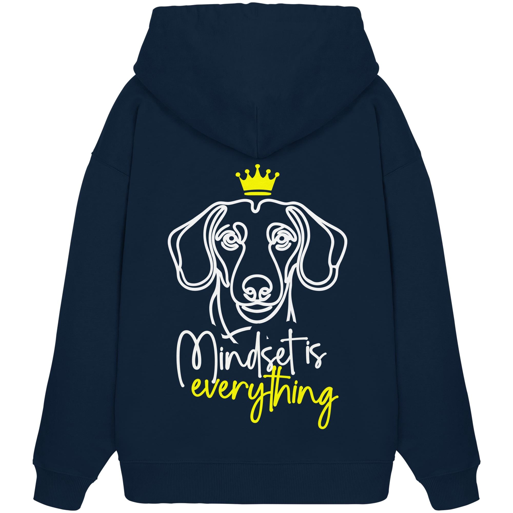 Dackel (Kurzhaar) - Mindset is everything - Organic Oversize Hoodie