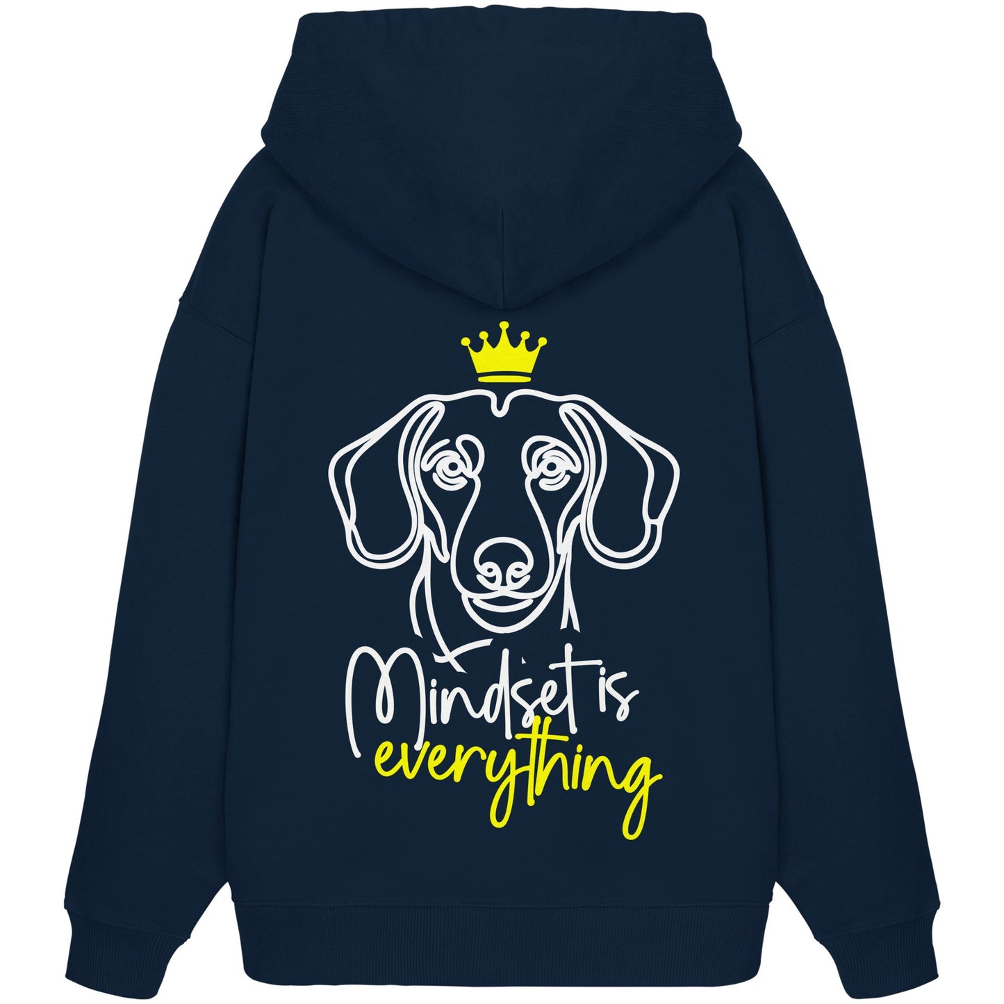 Dackel (Kurzhaar) - Mindset is everything - Organic Oversize Hoodie