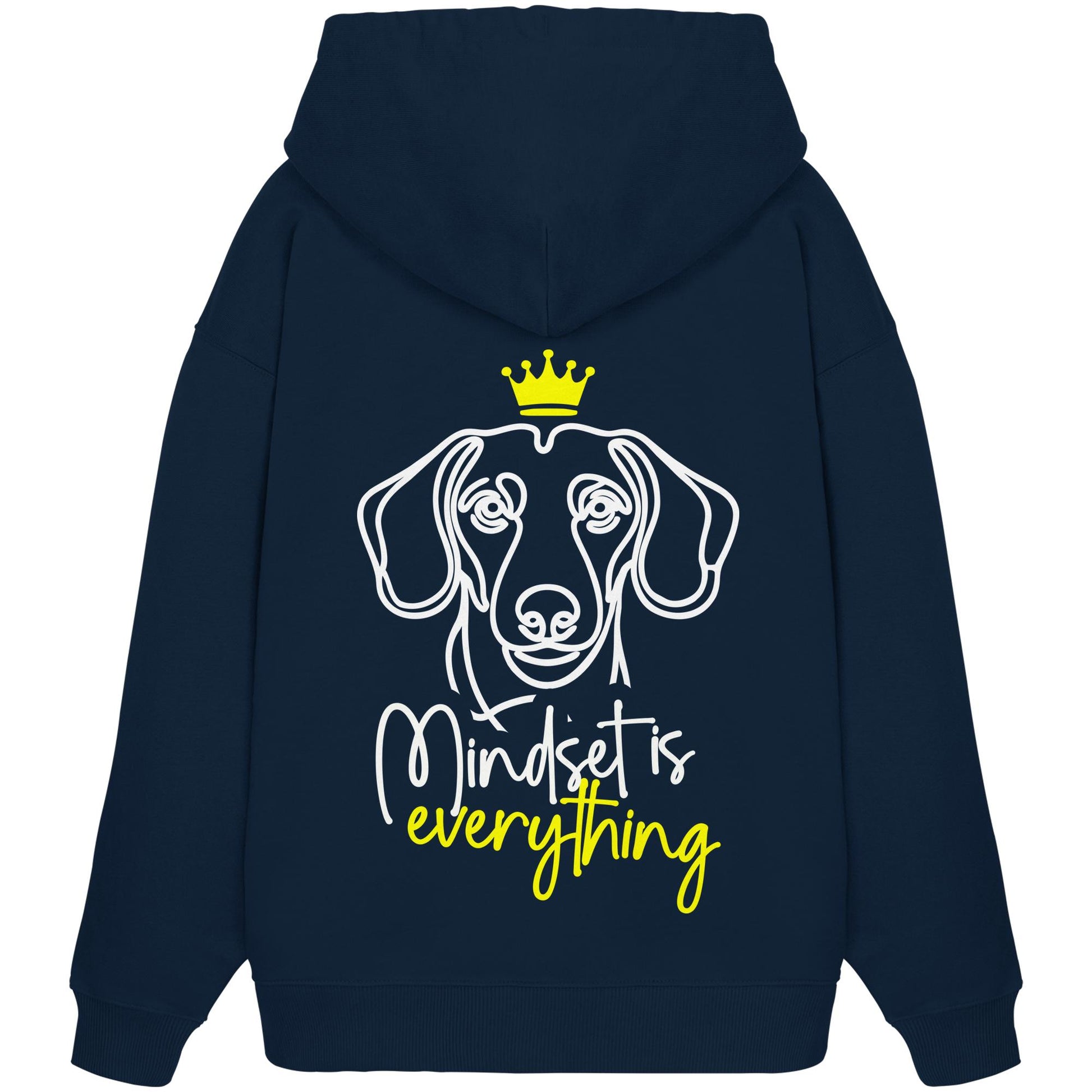 Dackel (Kurzhaar) - Mindset is everything - Organic Oversize Hoodie