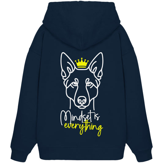 Australian Kelpie - Mindset is everything - Organic Oversize Hoodie