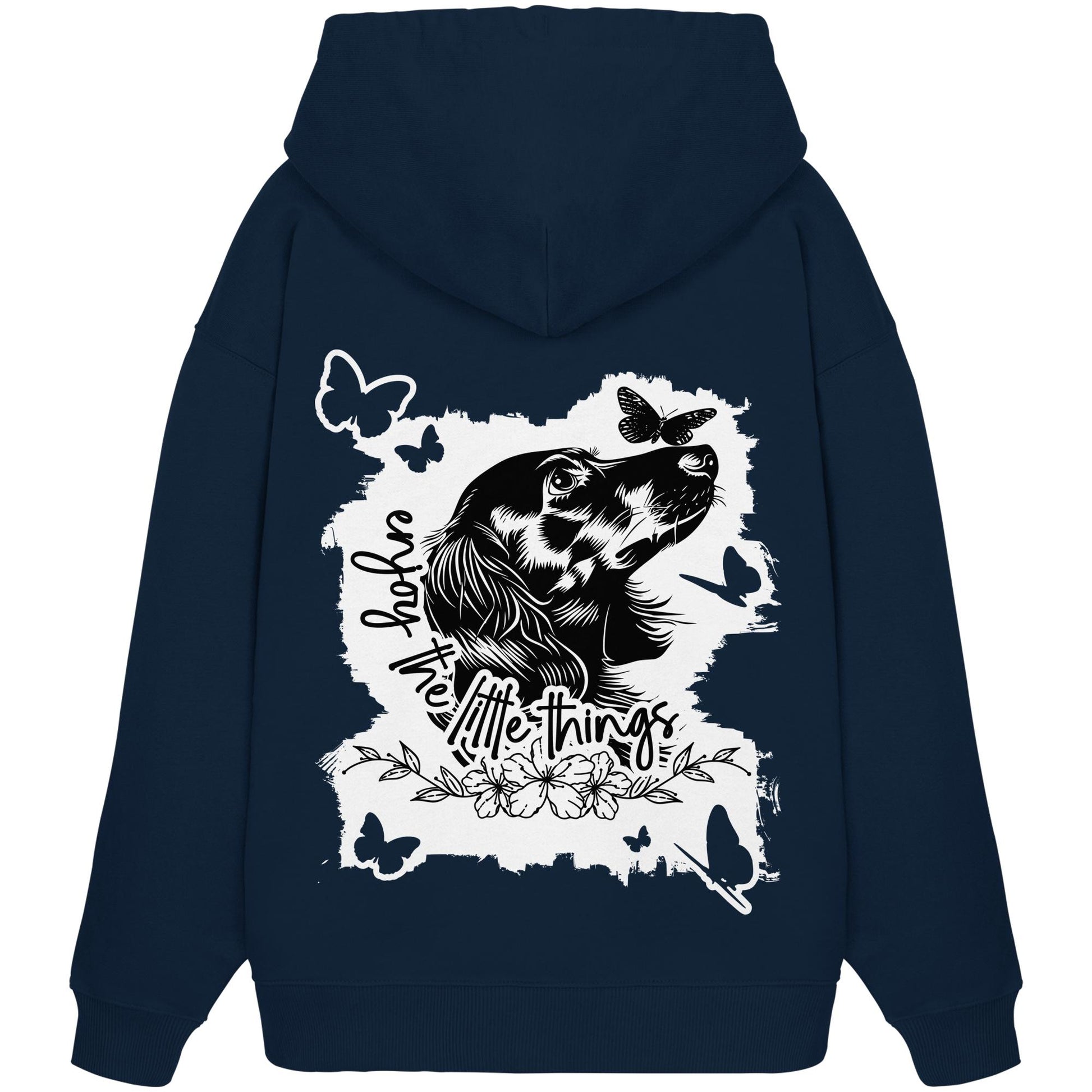 Dackel (Langhaar) - enjoy the little things - Organic Oversize Hoodie