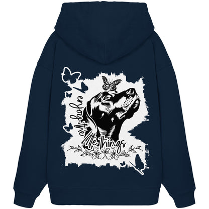 Rhodesian Ridgeback - enjoy the little things - Organic Oversize Hoodie
