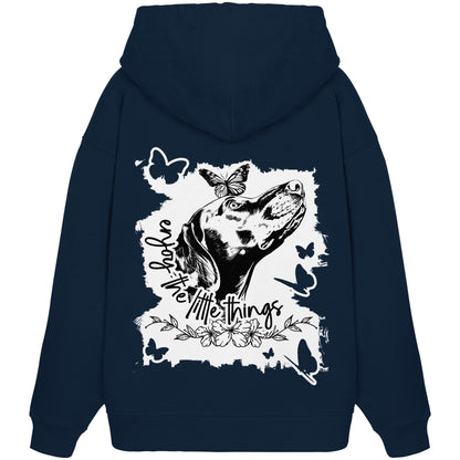 Weimaraner - enjoy the little things - Organic Oversize Hoodie