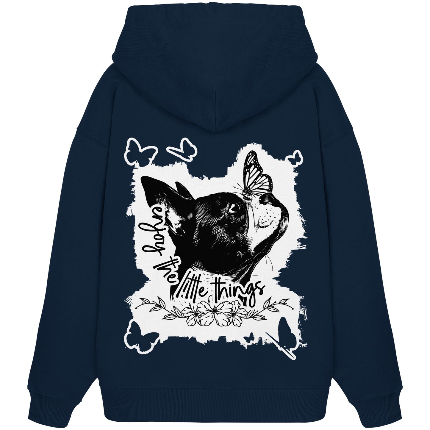 Boston Terrier - enjoy the little things - Organic Oversize Hoodie