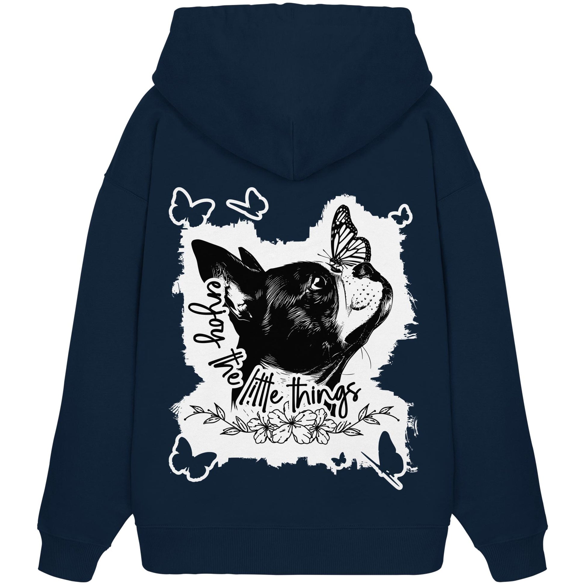 Boston Terrier - enjoy the little things - Organic Oversize Hoodie