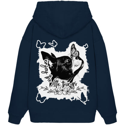 Boston Terrier - enjoy the little things - Organic Oversize Hoodie