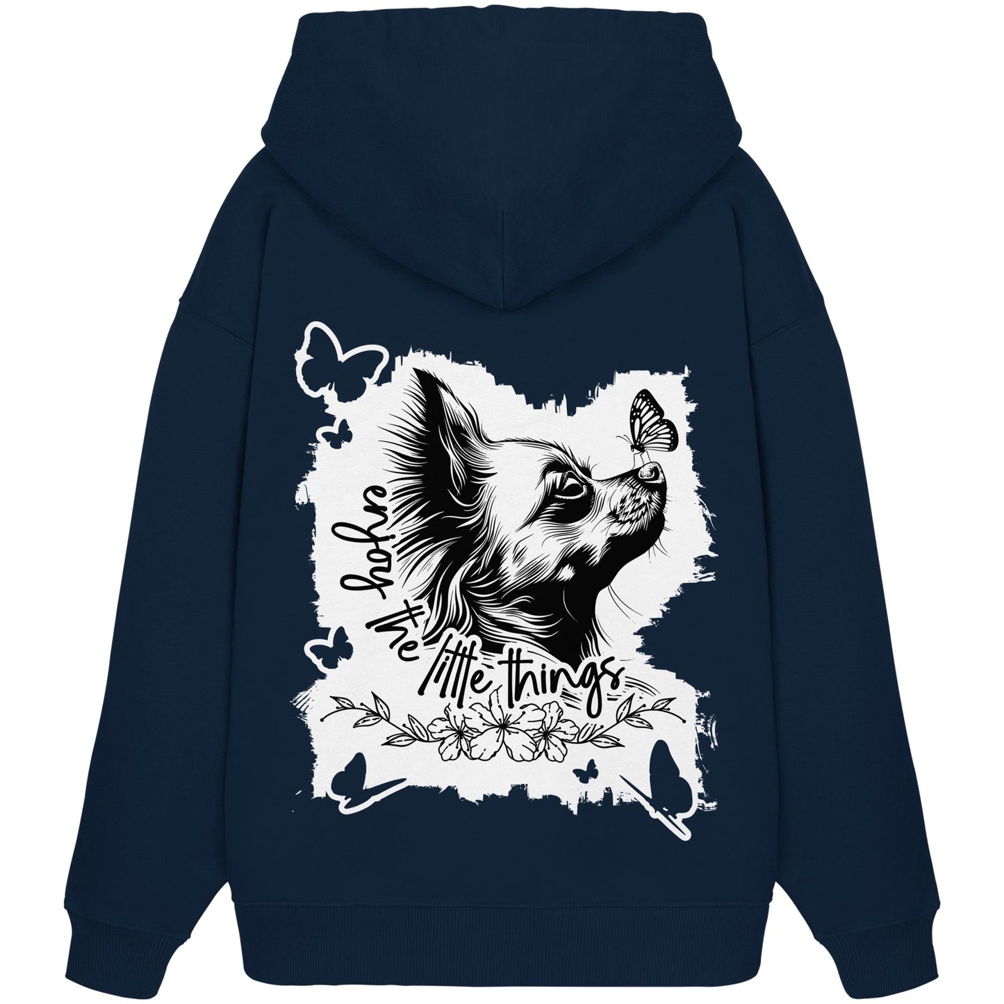 Chihuahua (Langhaar) - enjoy the little things - Organic Oversize Hoodie