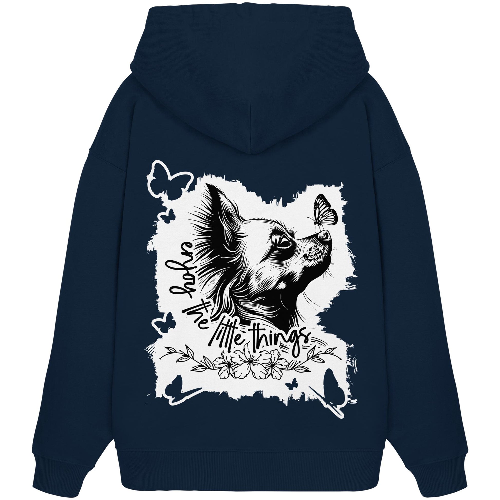 Chihuahua (Langhaar) - enjoy the little things - Organic Oversize Hoodie