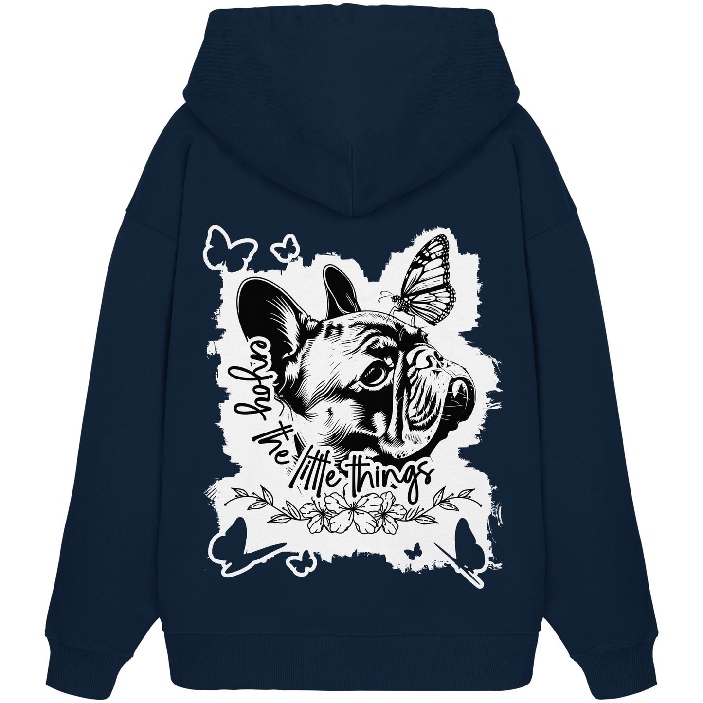 Französische Bulldogge - enjoy the little things - Organic Oversize Hoodie