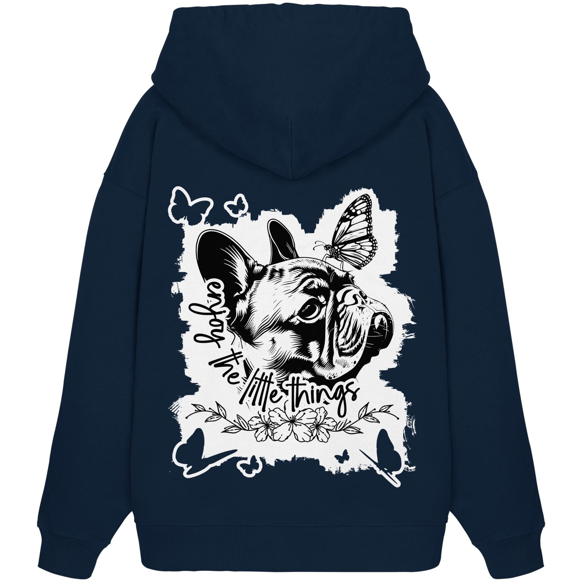 Französische Bulldogge - enjoy the little things - Organic Oversize Hoodie