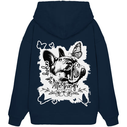 Französische Bulldogge - enjoy the little things - Organic Oversize Hoodie