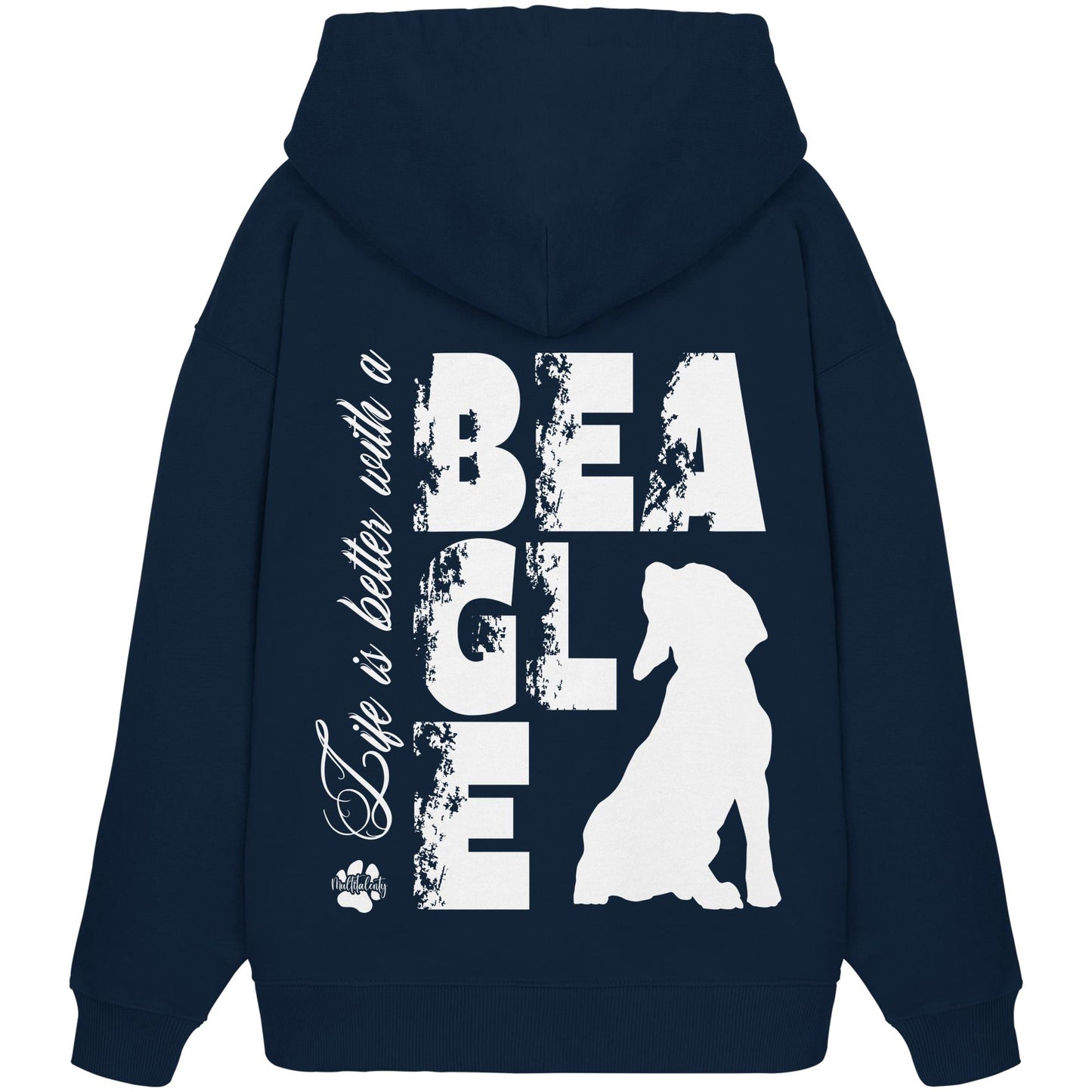 Life is better with a Beagle - Organic Oversize Hoodie