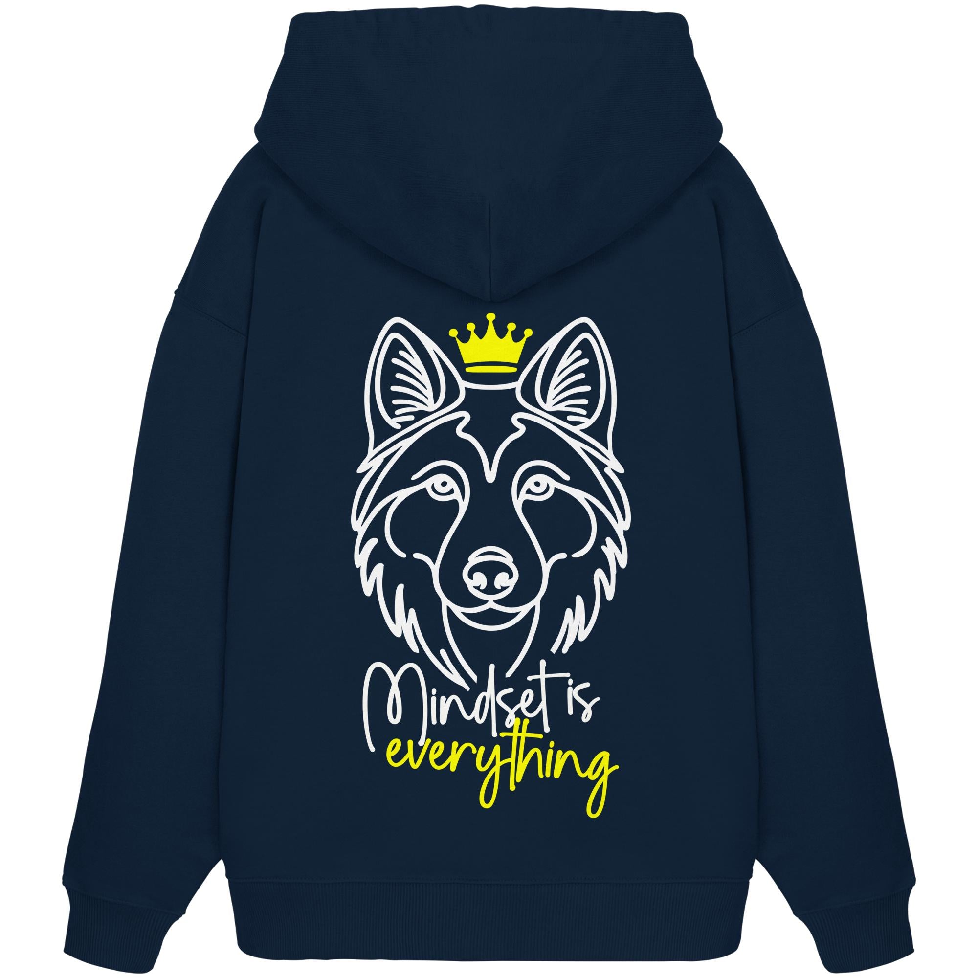 Wolfhund - Mindset is everything - Organic Oversize Hoodie
