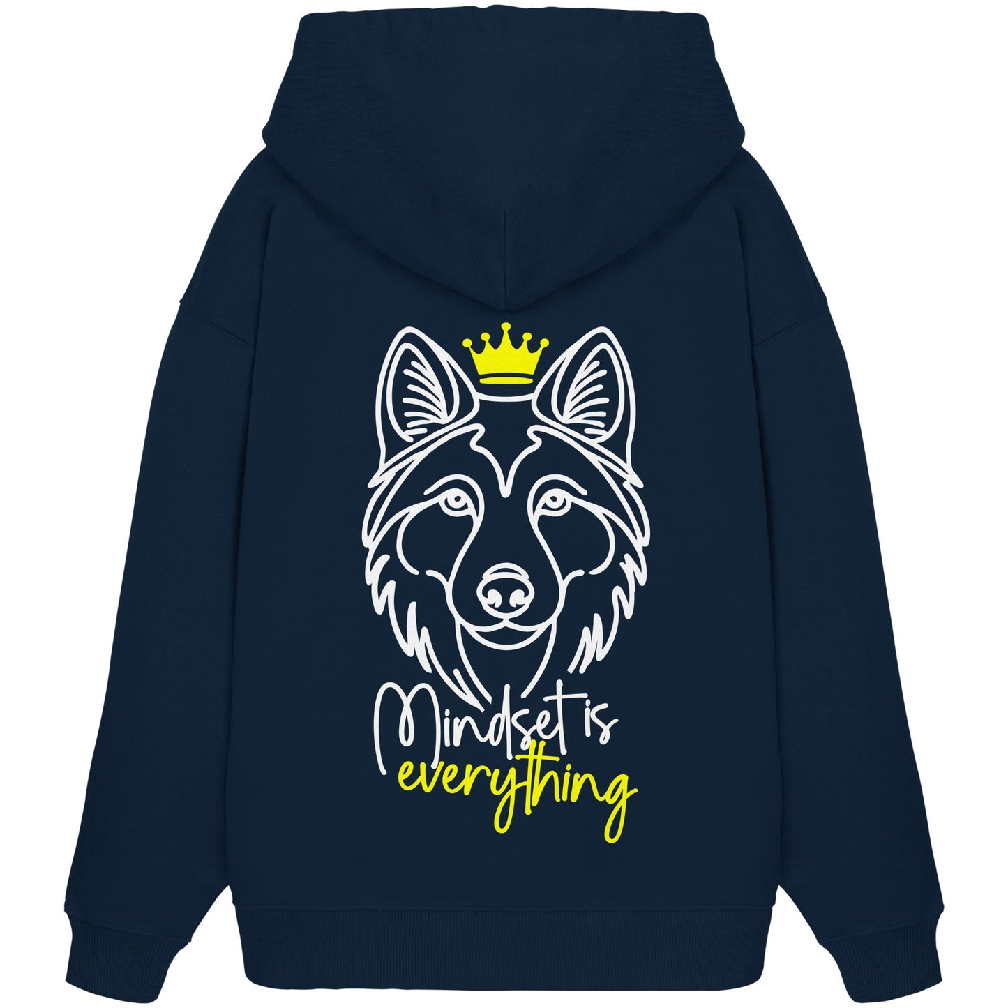 Wolfhund - Mindset is everything - Organic Oversize Hoodie