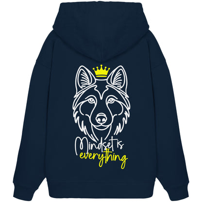 Wolfhund - Mindset is everything - Organic Oversize Hoodie