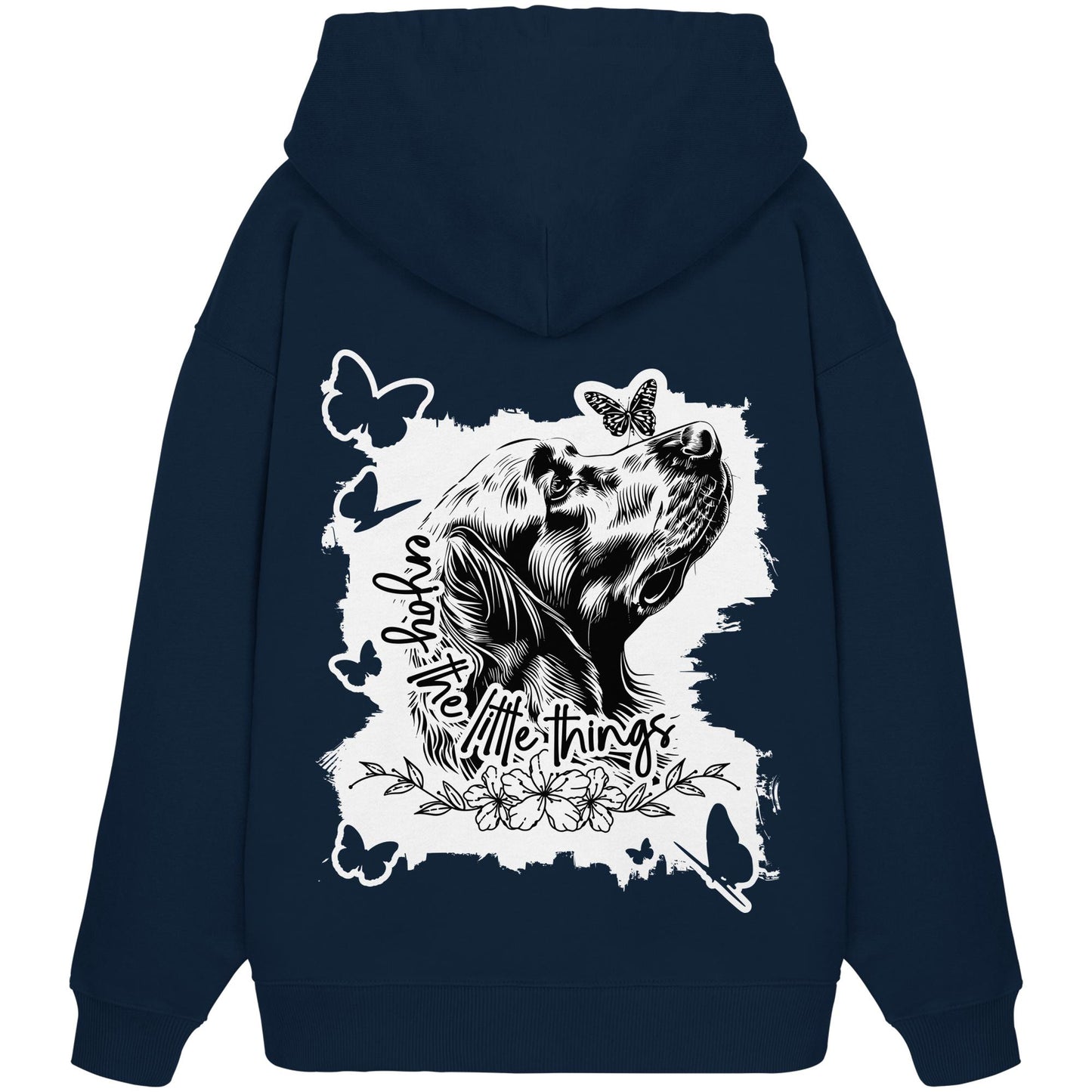 Golden Retriever - enjoy the little things - Organic Oversize Hoodie