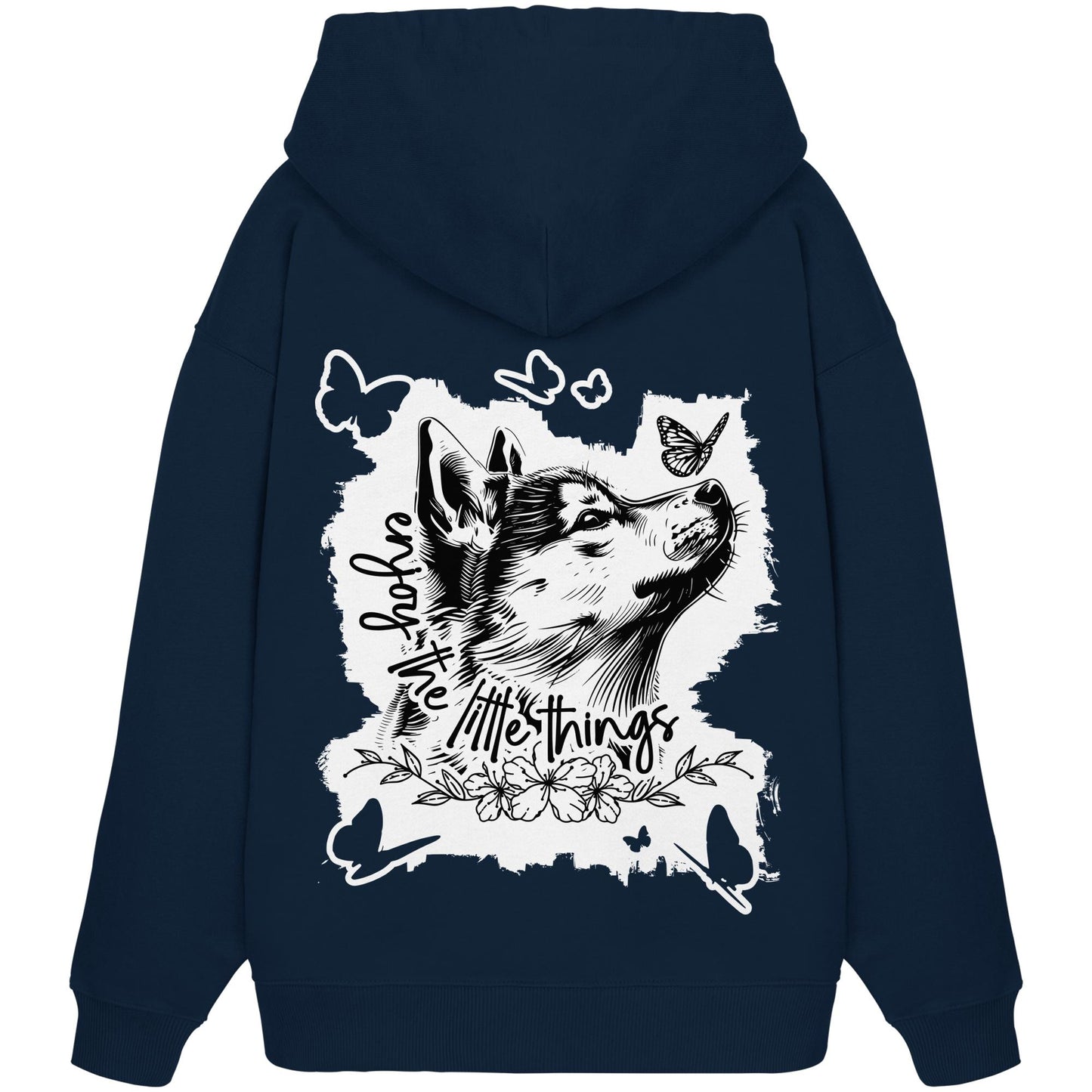 Shiba Inu - enjoy the little things - Organic Oversize Hoodie