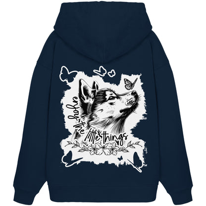 Shiba Inu - enjoy the little things - Organic Oversize Hoodie