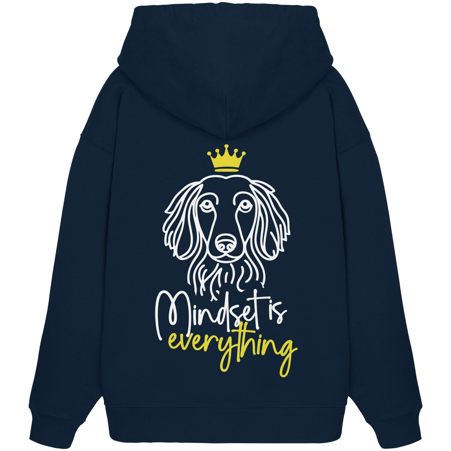 Dackel (Langhaar) - Mindset is everything - Organic Oversize Hoodie