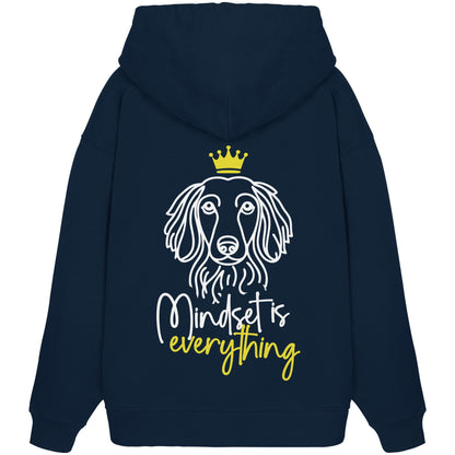 Dackel (Langhaar) - Mindset is everything - Organic Oversize Hoodie