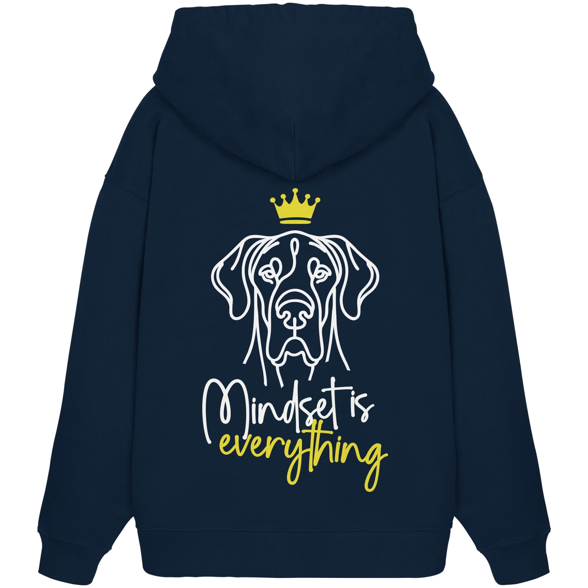 Deutsche Dogge - Mindset is everything - Organic Oversize Hoodie