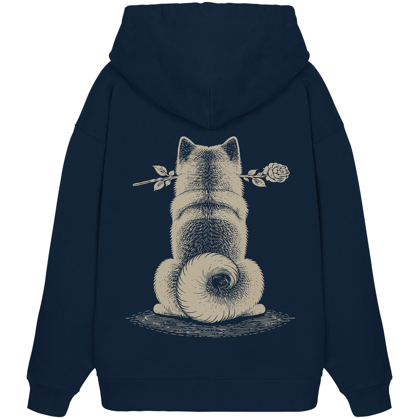 Silent Loyalty - American Akita - Organic Oversize Hoodie