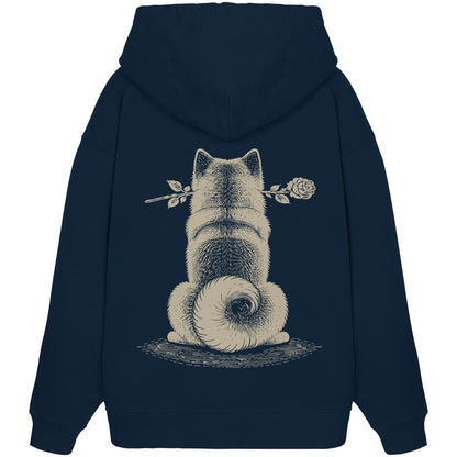 Silent Loyalty - American Akita - Organic Oversize Hoodie