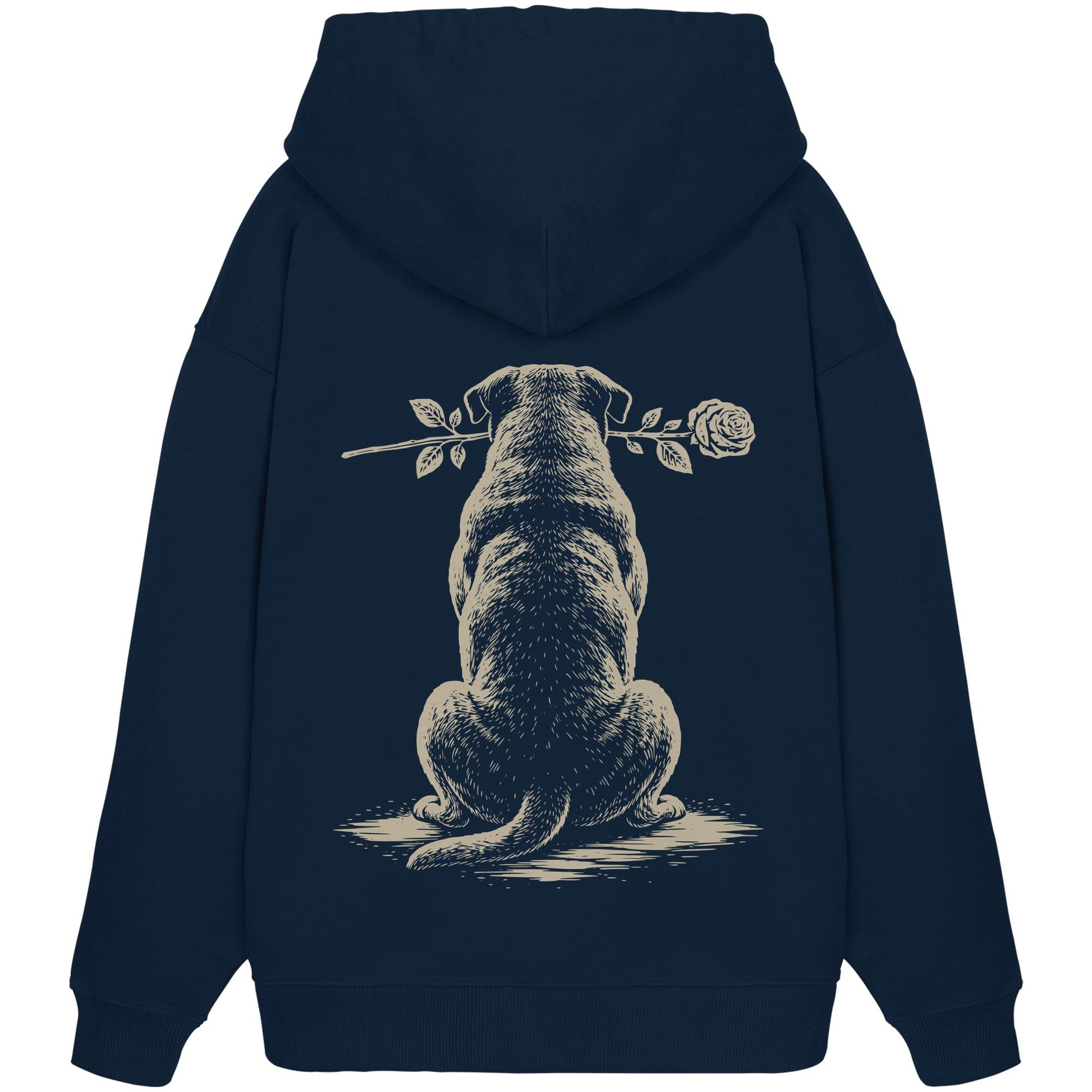 Silent Loyalty - Bordeauxdogge - Organic Oversize Hoodie