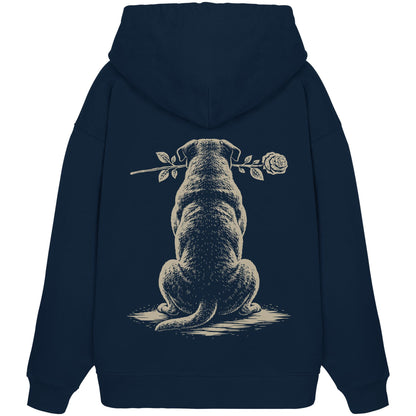 Silent Loyalty - Bordeauxdogge - Organic Oversize Hoodie