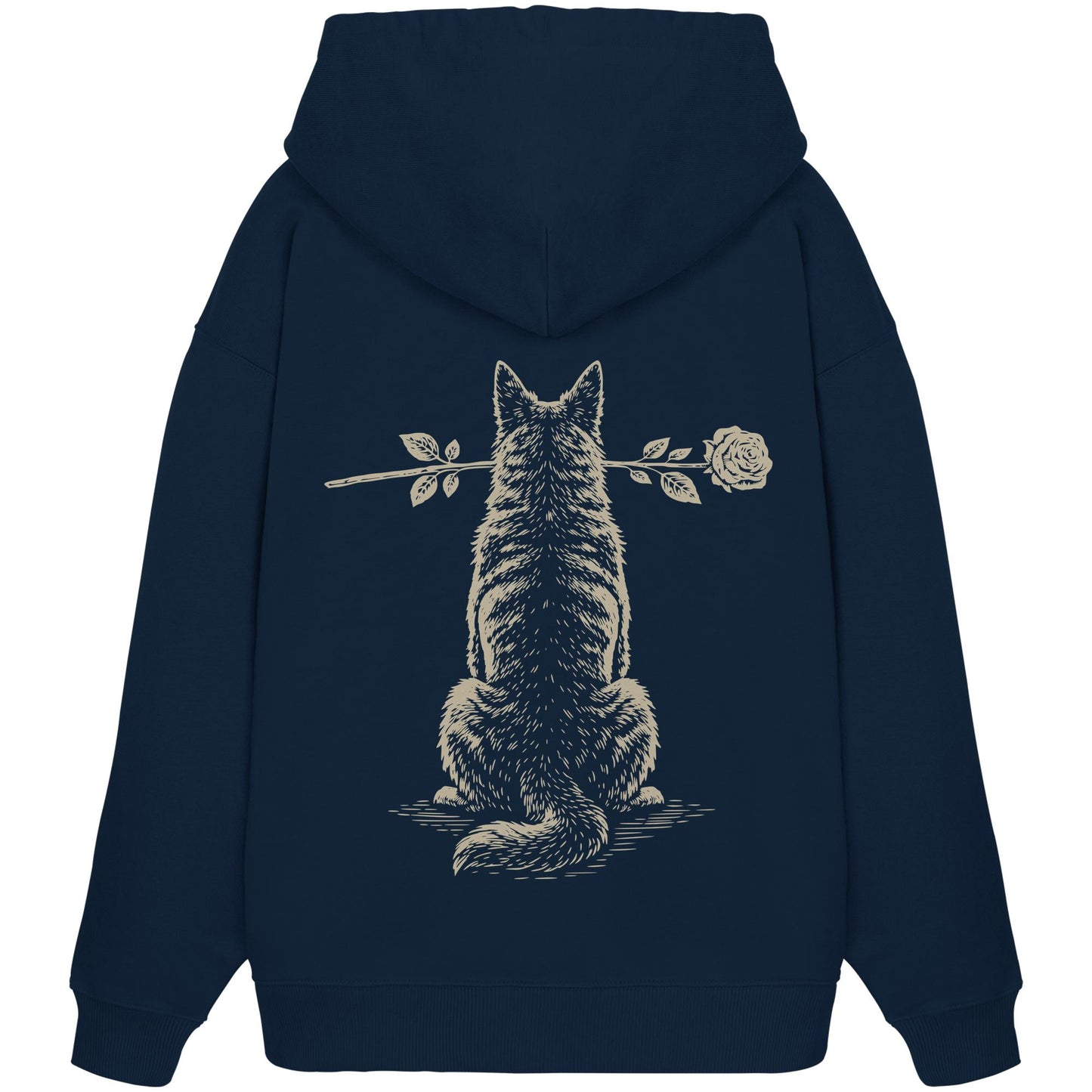 Silent Loyalty - Holländischer Schäferhund (langhaar) - Organic Oversize Hoodie