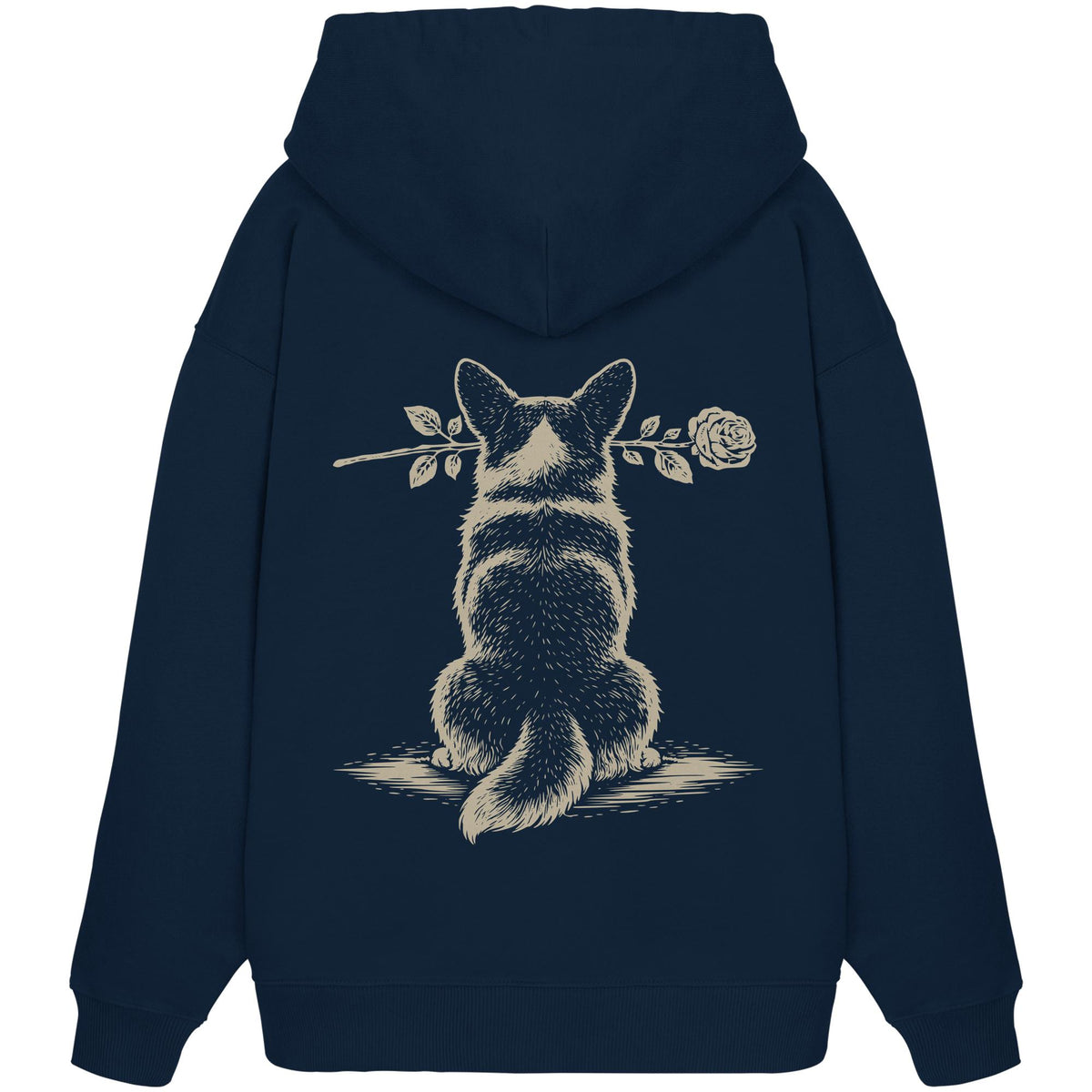 Silent Loyalty - Corgi - Organic Oversize Hoodie