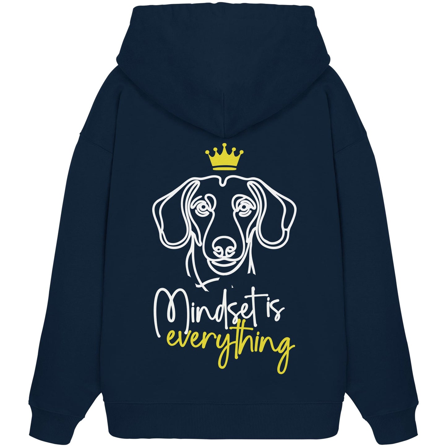 Dackel (Kurzhaar) - Mindset is everything - Organic Oversize Hoodie
