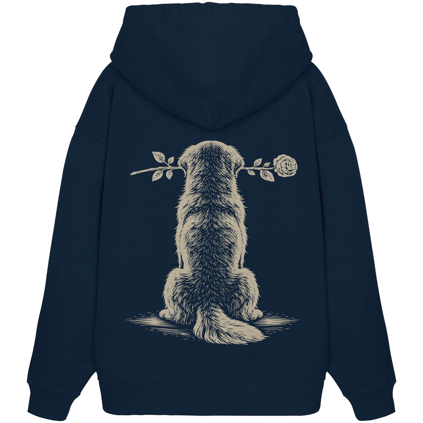 Silent Loyalty - Golden Retriever - Organic Oversize Hoodie