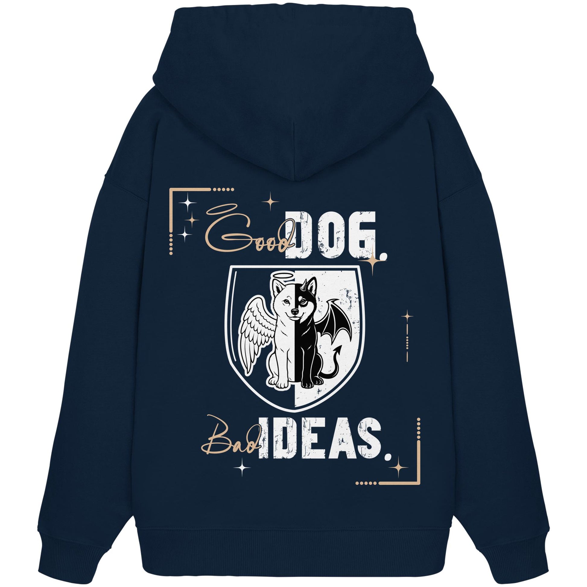 Good Dog. Bad Ideas. - Shiba Inu - Organic Oversize Hoodie
