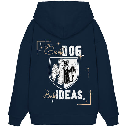 Good Dog. Bad Ideas. - Shiba Inu - Organic Oversize Hoodie