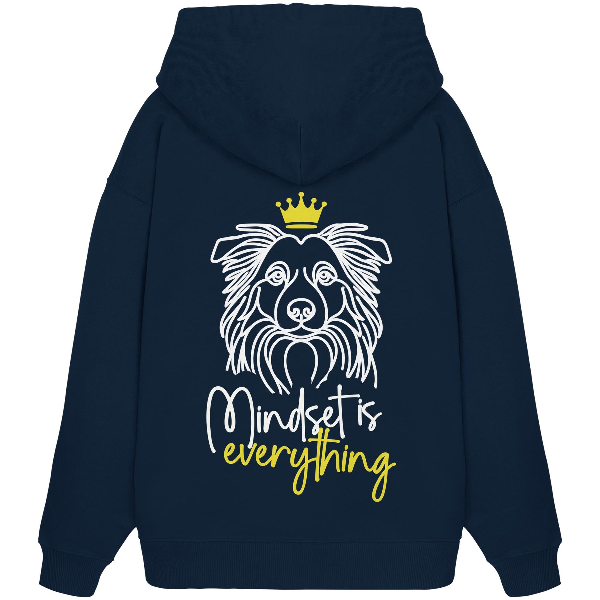 Border Collie - Mindset is everything - Organic Oversize Hoodie