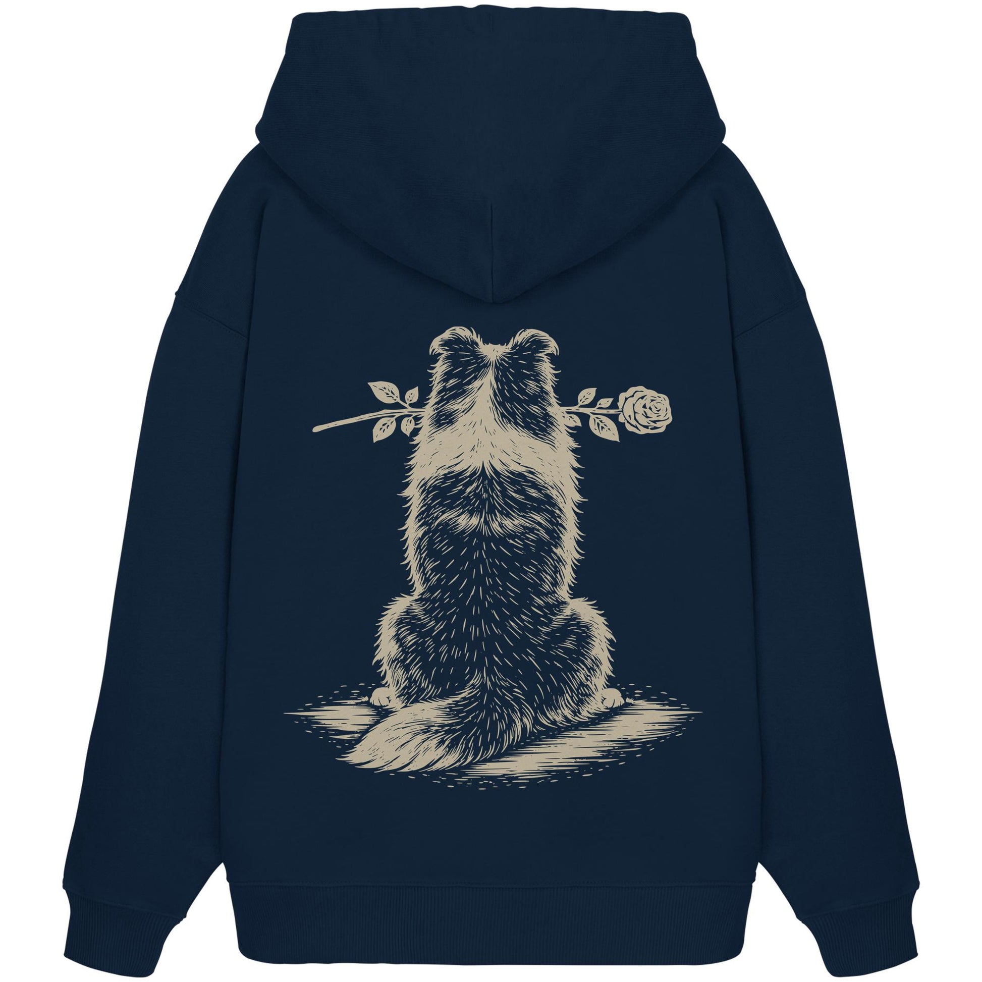 Silent Loyalty - Shetland Sheepdog - Organic Oversize Hoodie