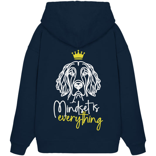 English Setter - Mindset is everything - Organic Oversize Hoodie
