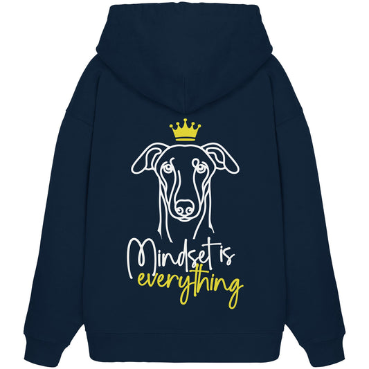 Greyhound - Mindset is everything - Organic Oversize Hoodie