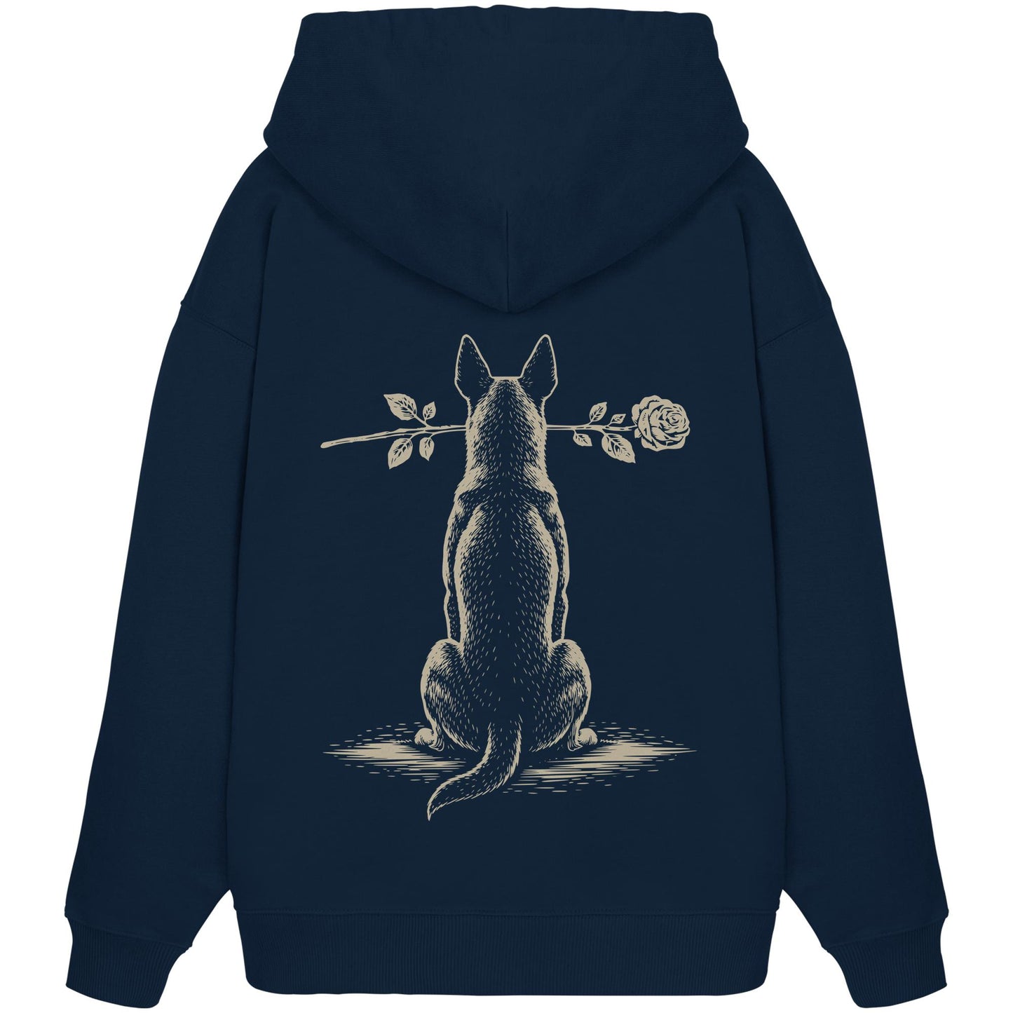 Silent Loyalty - Malinois - Organic Oversize Hoodie