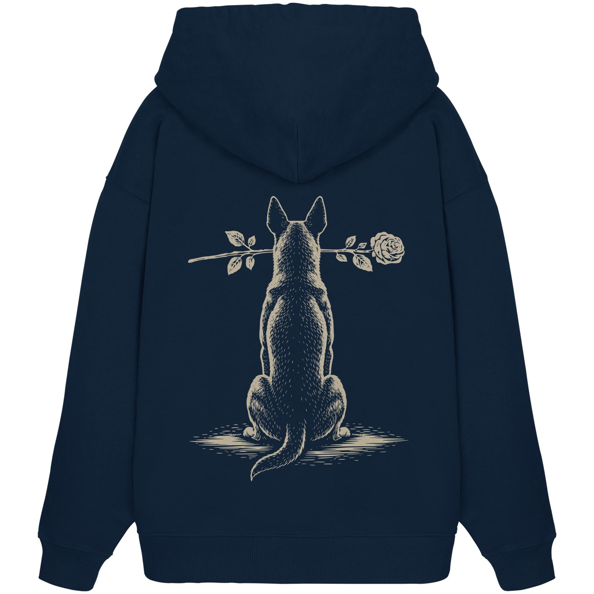 Silent Loyalty - Malinois - Organic Oversize Hoodie