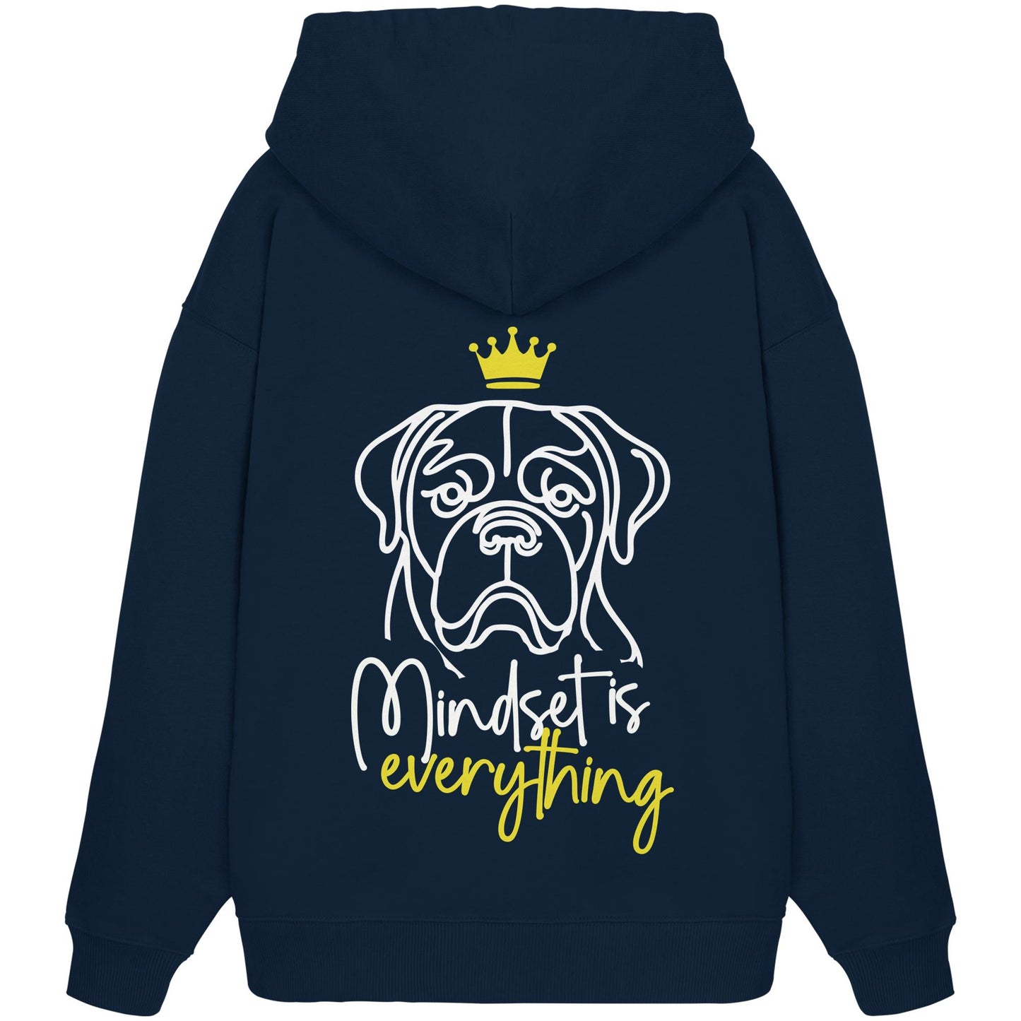 Bordeauxdogge - Mindset is everything - Organic Oversize Hoodie