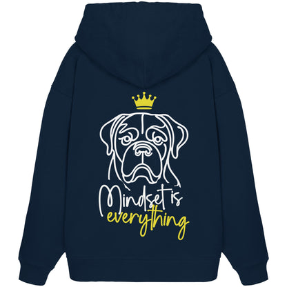 Bordeauxdogge - Mindset is everything - Organic Oversize Hoodie