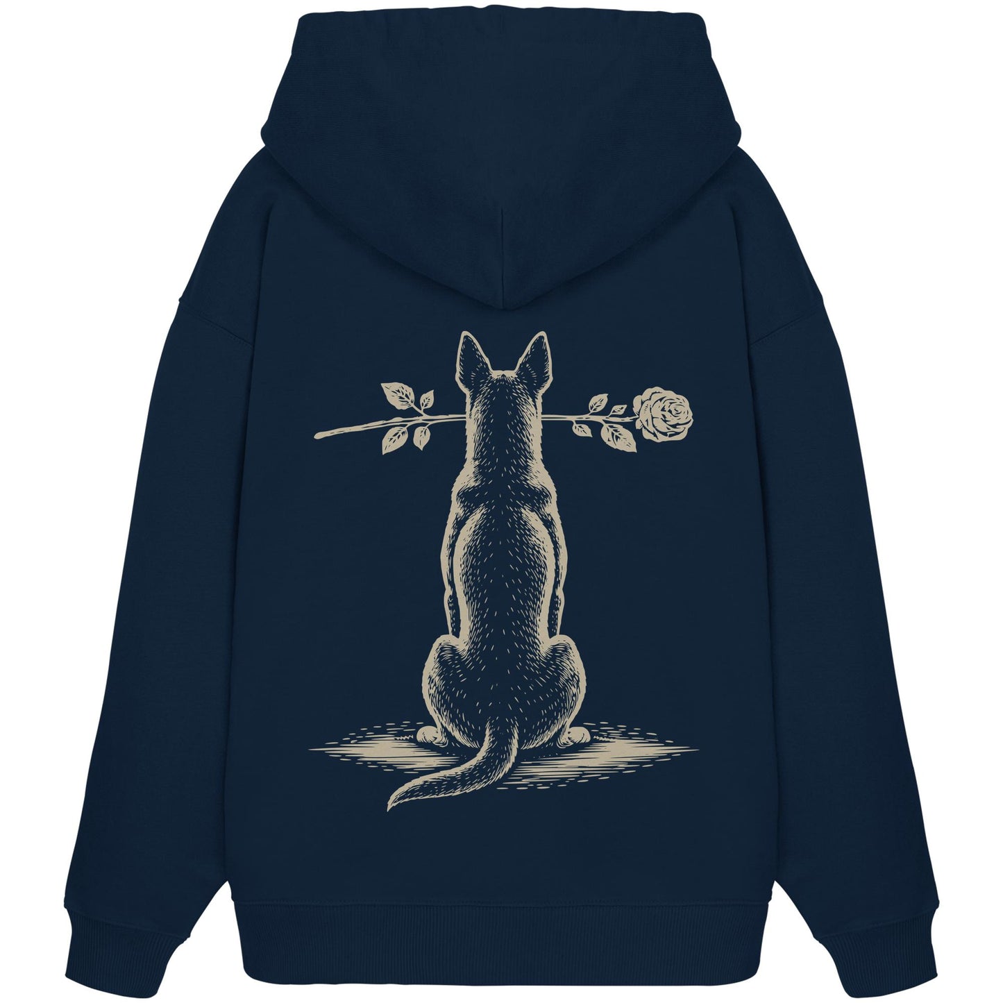 Silent Loyalty - Australian Kelpie - Organic Oversize Hoodie