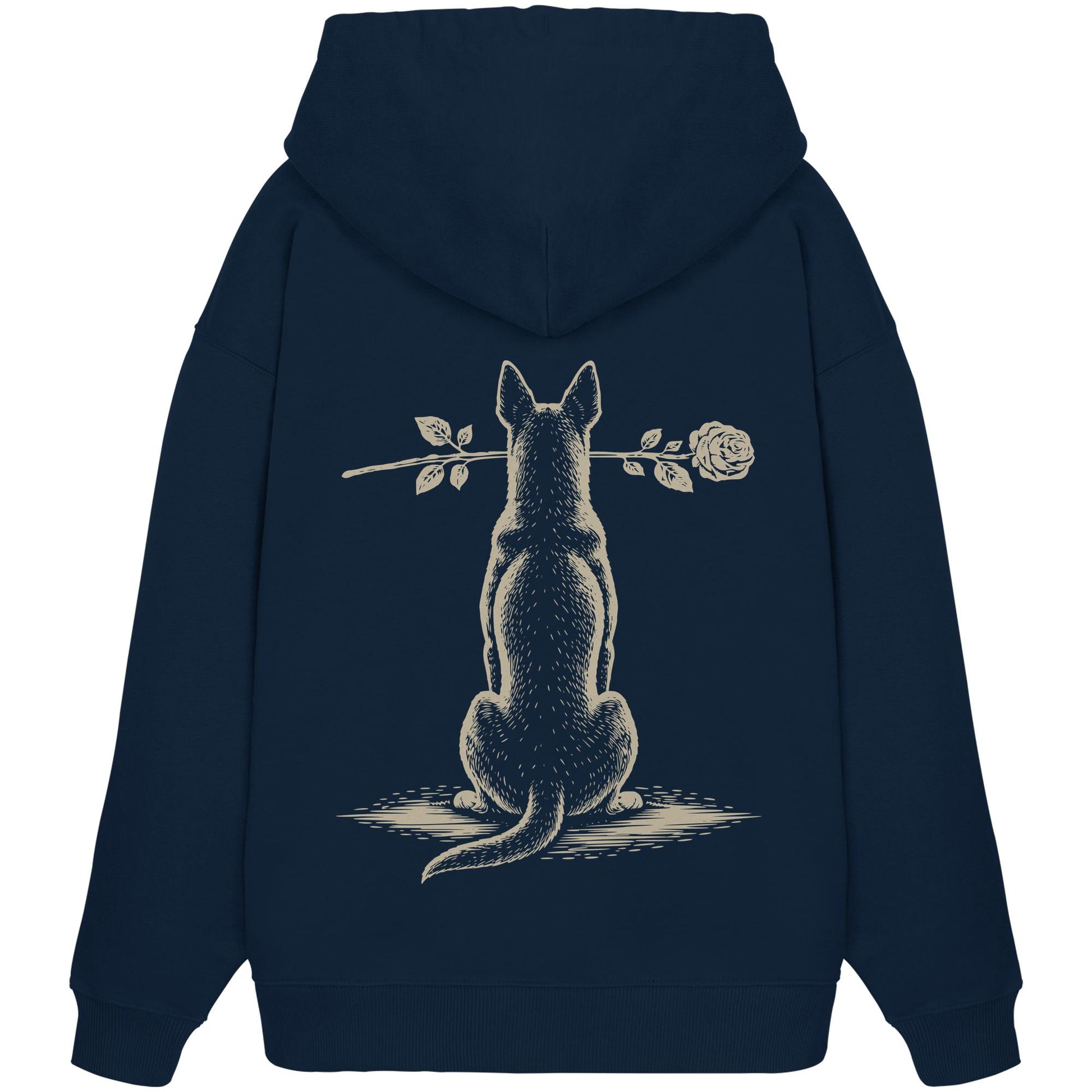 Silent Loyalty - Australian Kelpie - Organic Oversize Hoodie