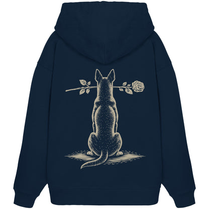 Silent Loyalty - Australian Kelpie - Organic Oversize Hoodie