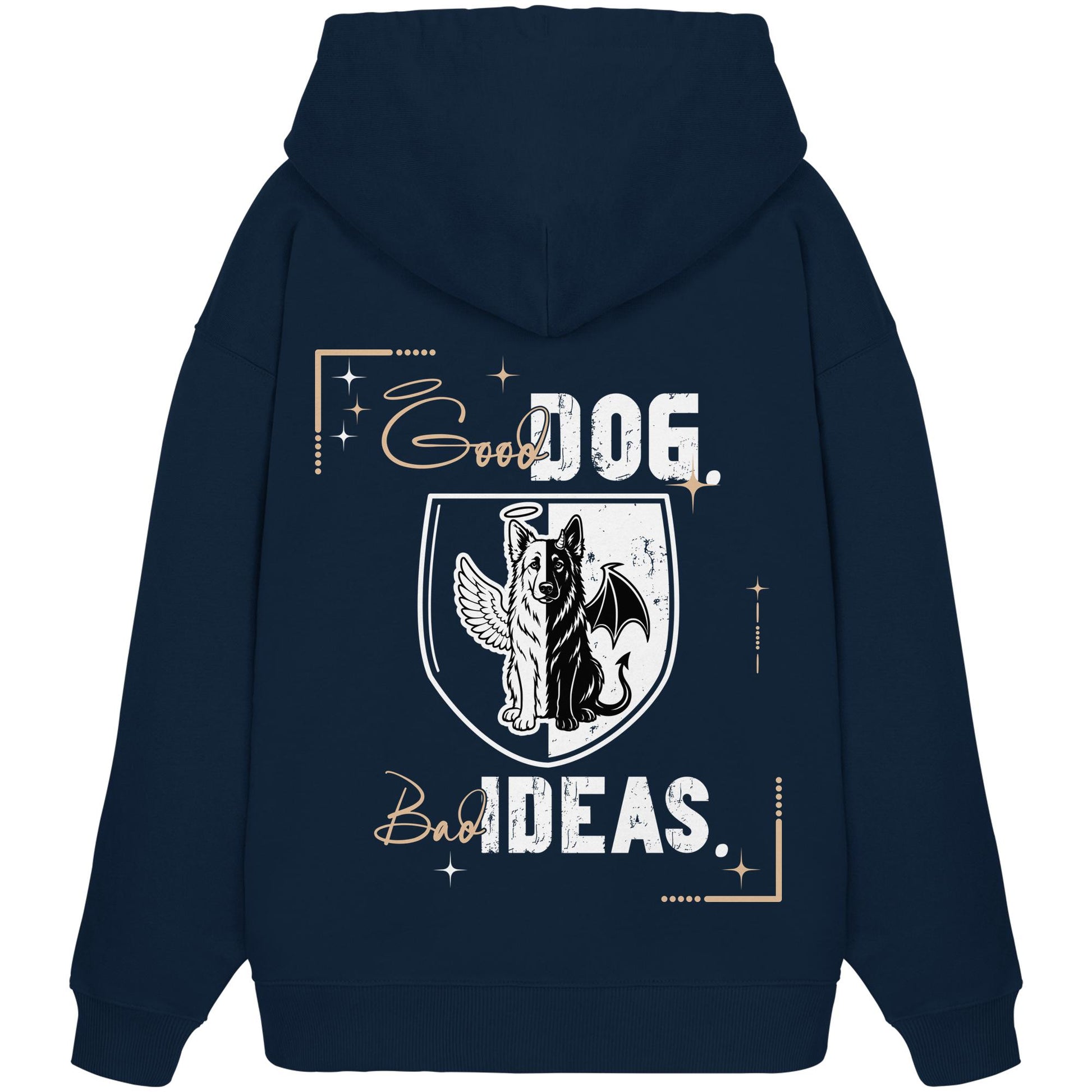 Good Dog. Bad Ideas. - Altdeutscher Schäferhund - Organic Oversize Hoodie