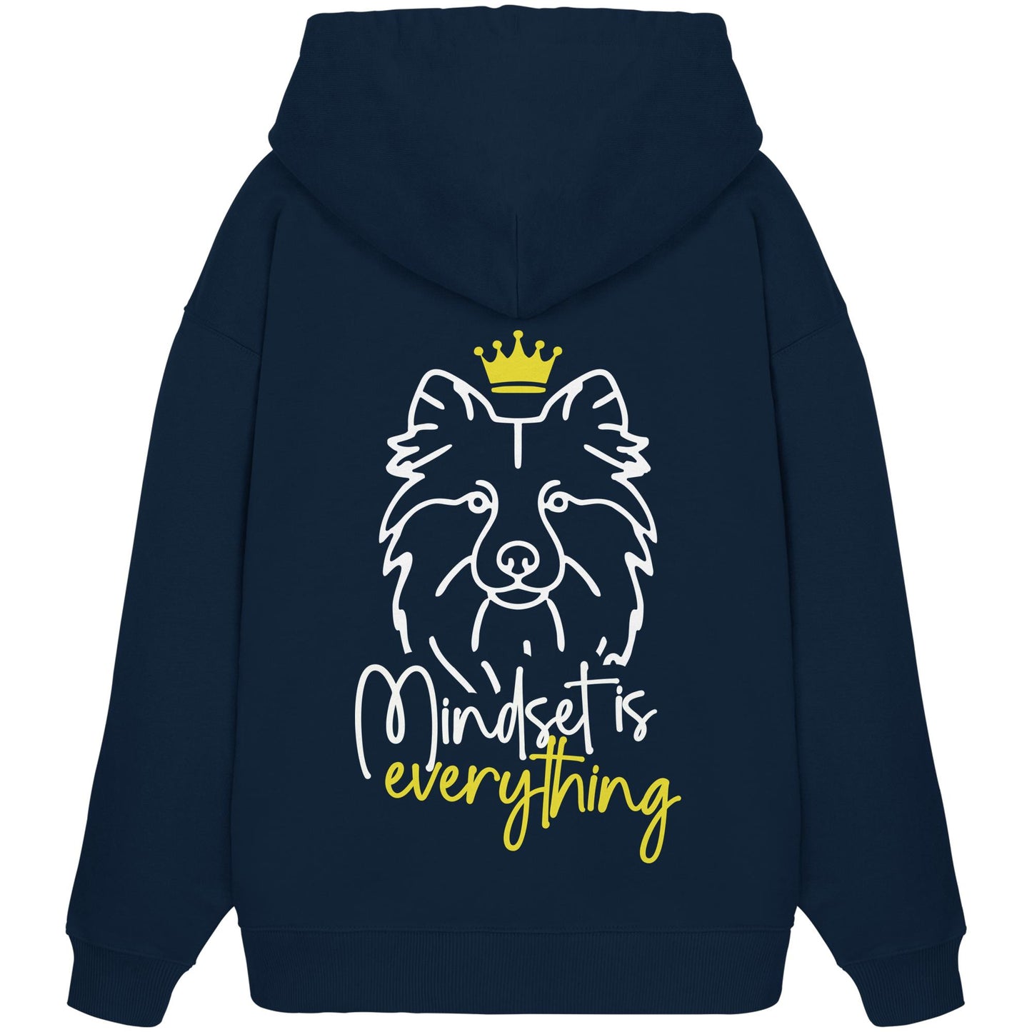 Islandhund - Mindset is everything - Organic Oversize Hoodie