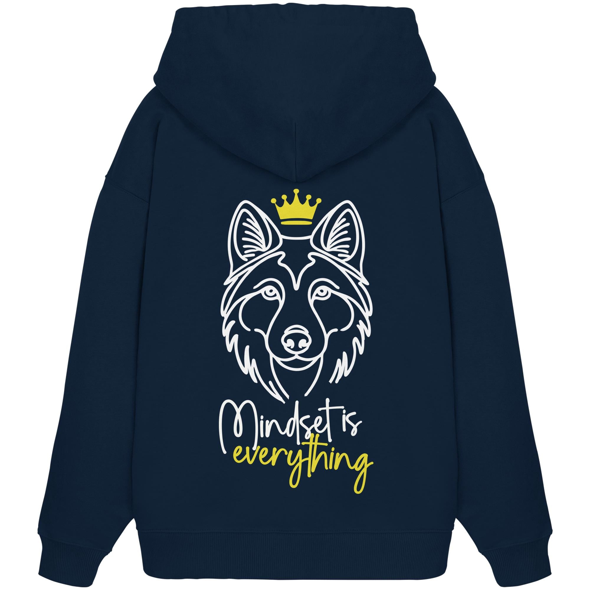 Wolfhund - Mindset is everything - Organic Oversize Hoodie